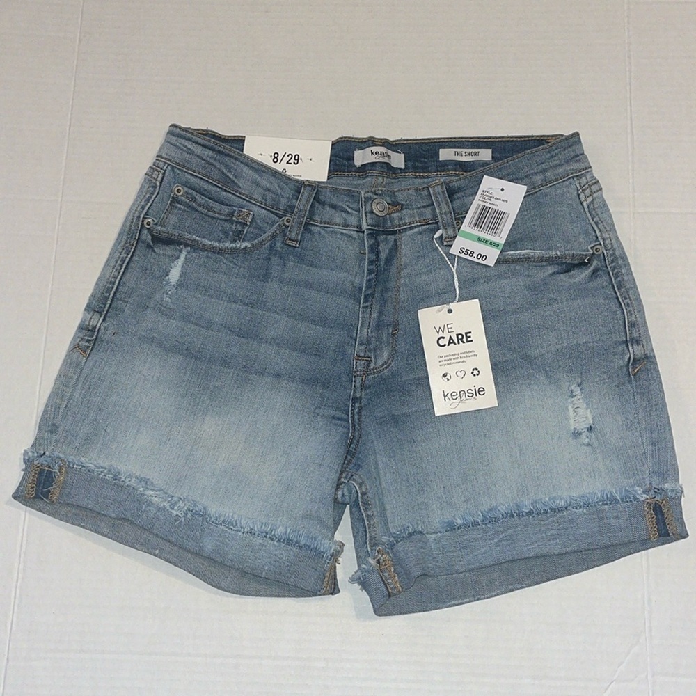 Kensie Light Blue Jean Shorts